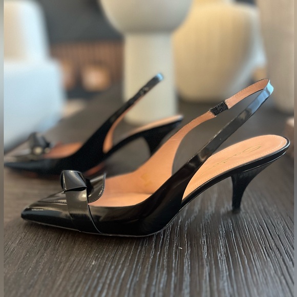 Santoni Knot Detail Slingback Pumps - Picture 6 of 15